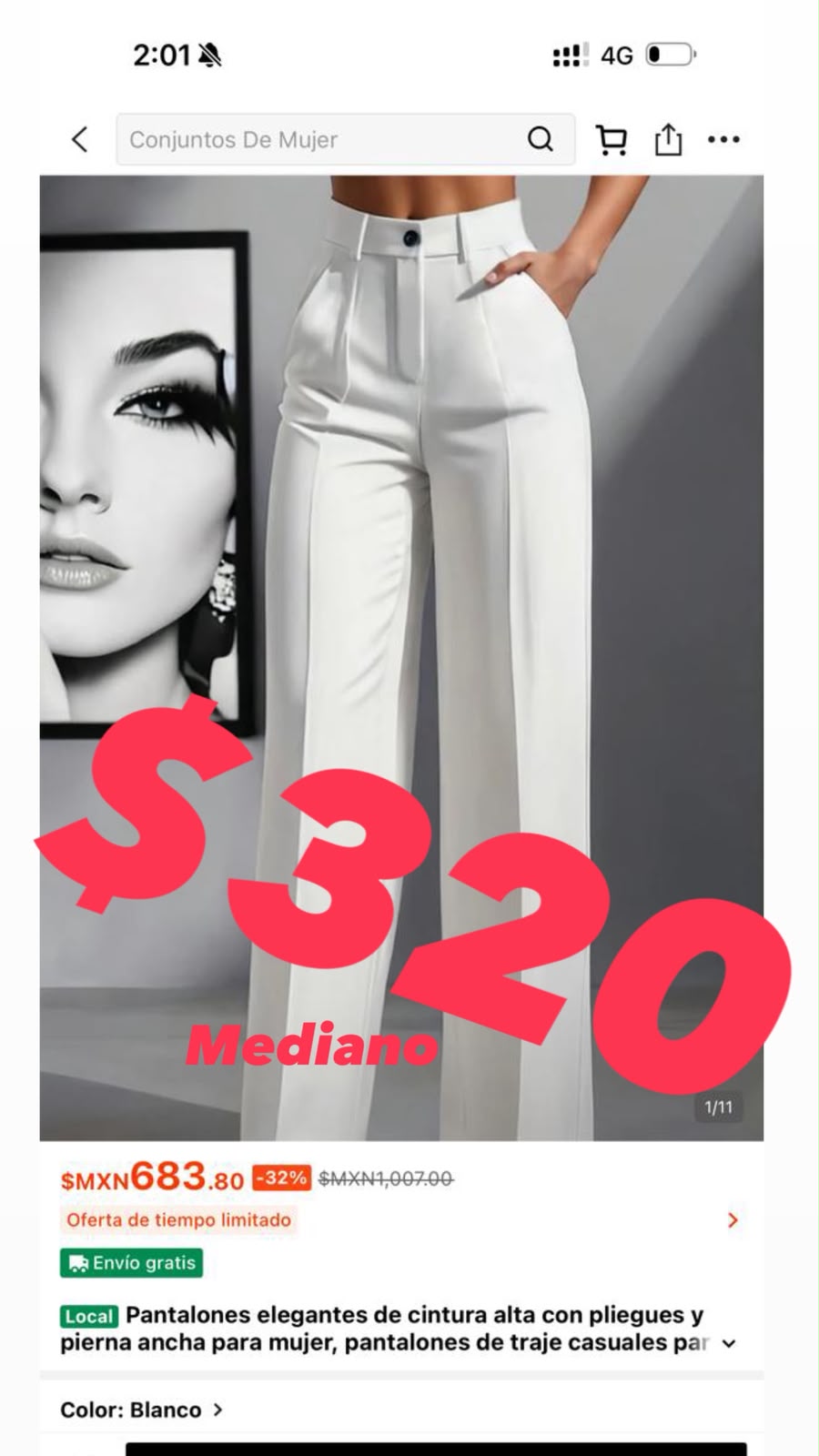Pantalón blanco