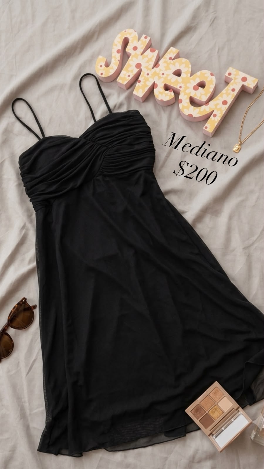 Vestido negro tirantes
