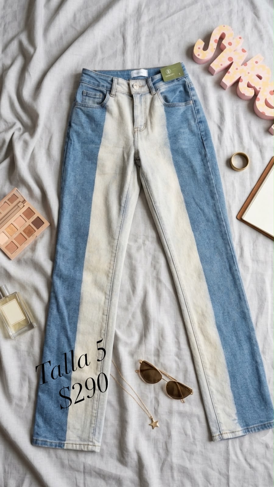 Jeans bicolor