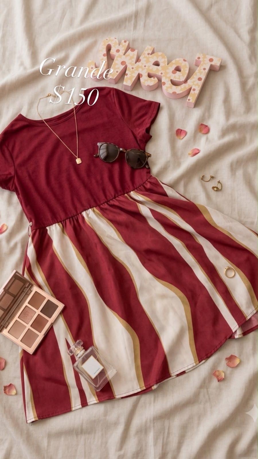 Vestido burdeos