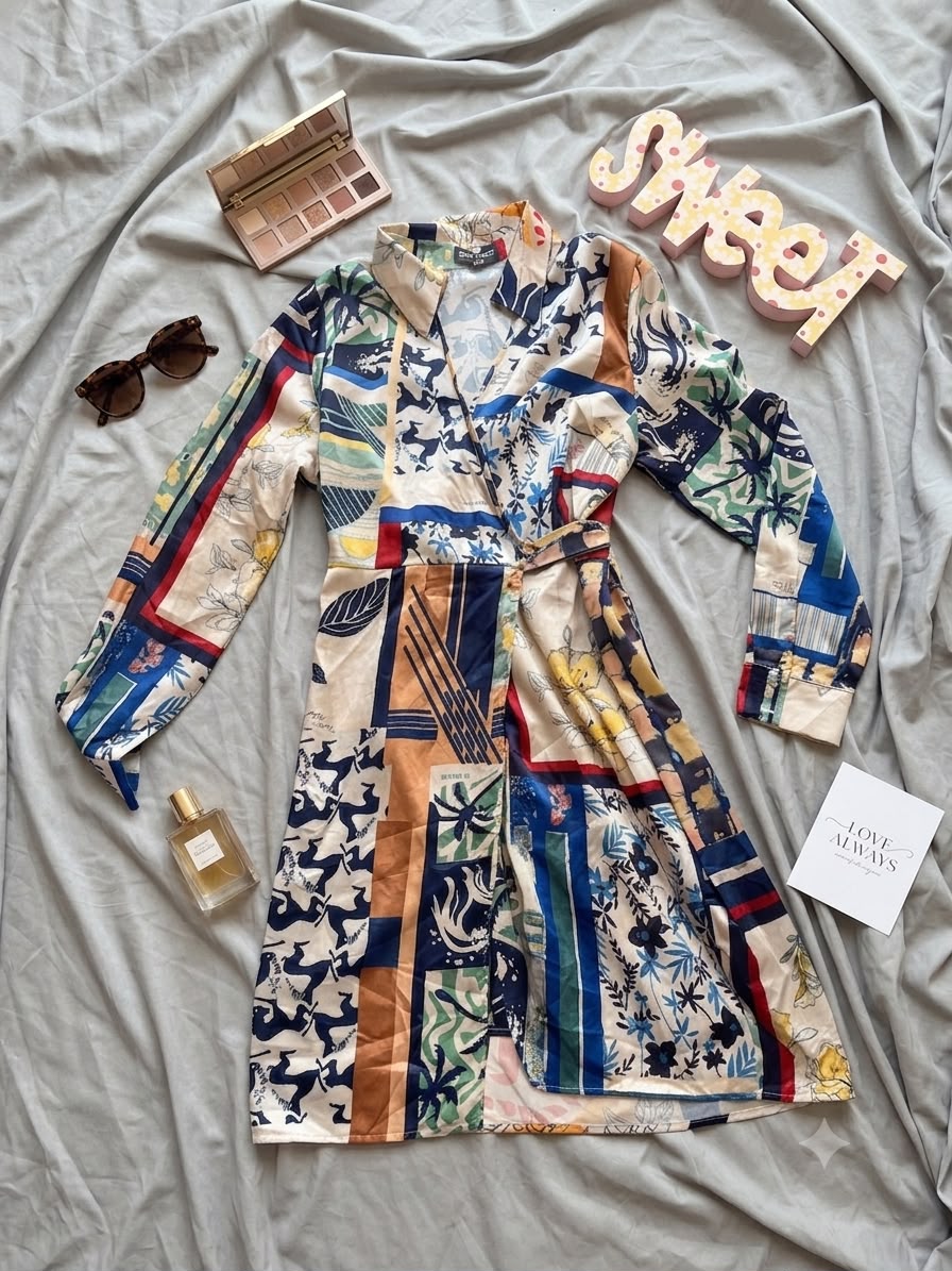 Vestido patchwork